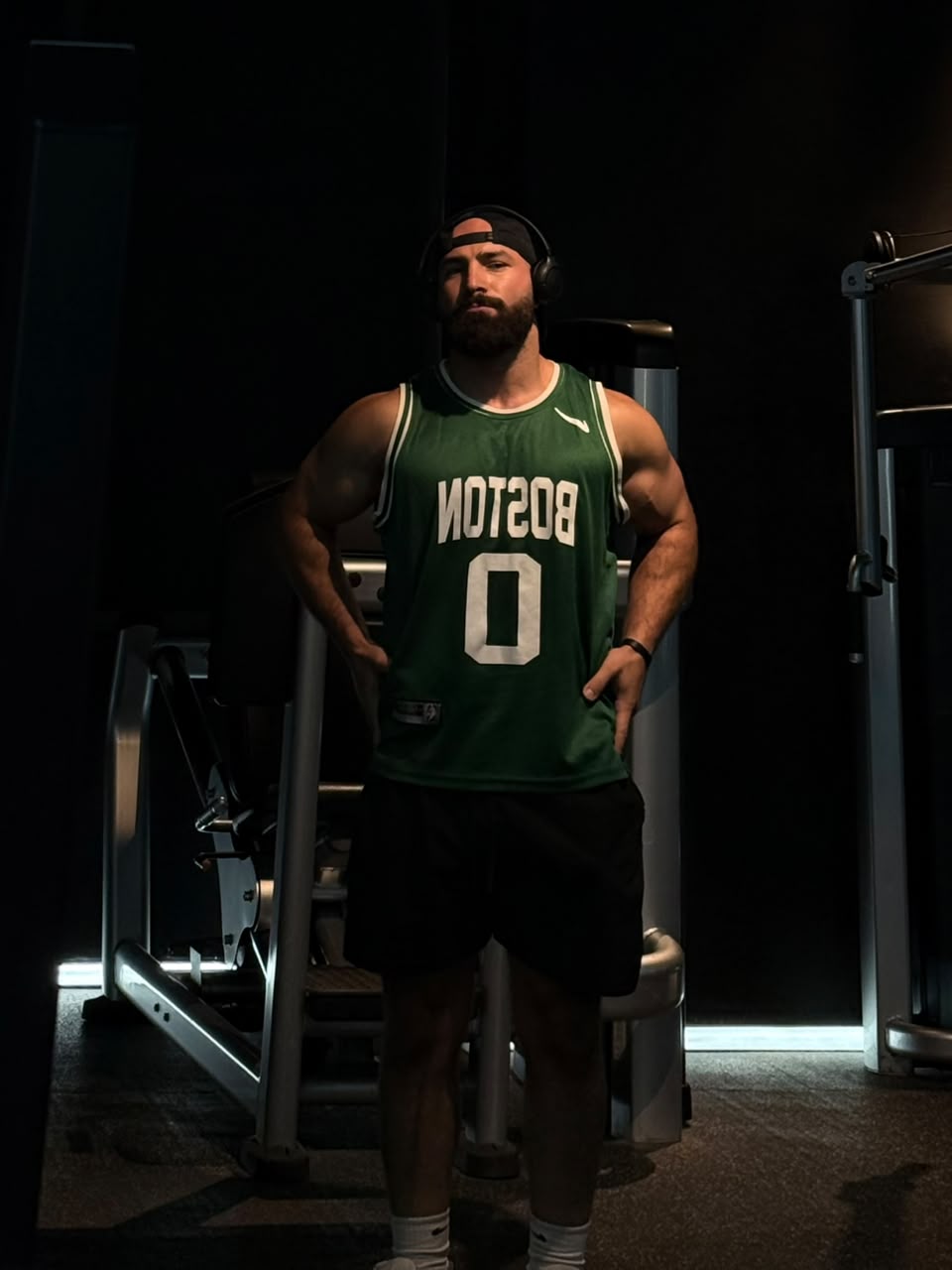 Mohamed Ismail in the gym