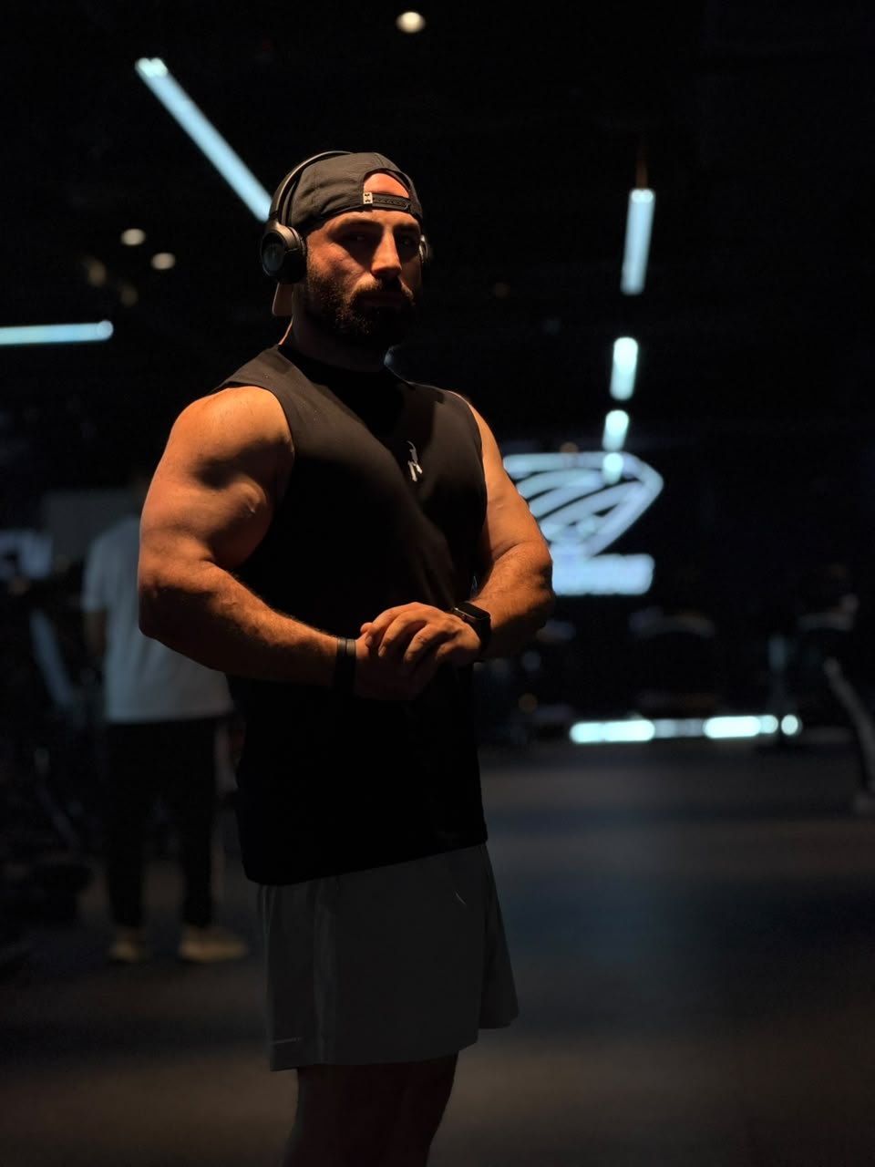 Mohamed Ismail in the gym