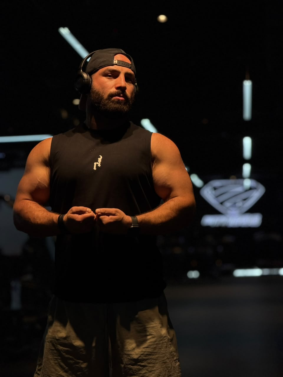 Mohamed Ismail in the gym